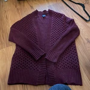 Maroon AE Sweater Cardigan